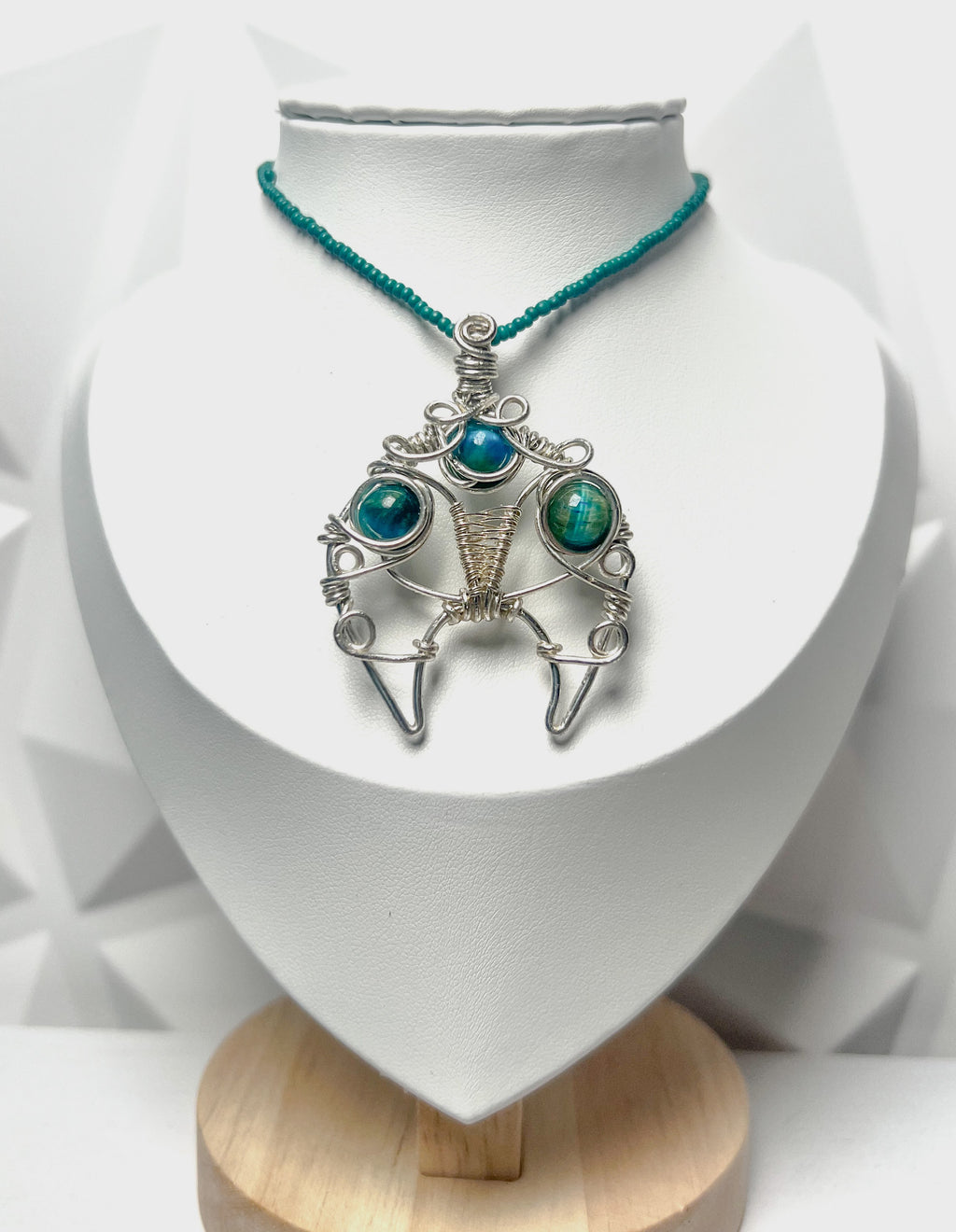 Sterling Silver Blue Tiger’s Eye Pendant
