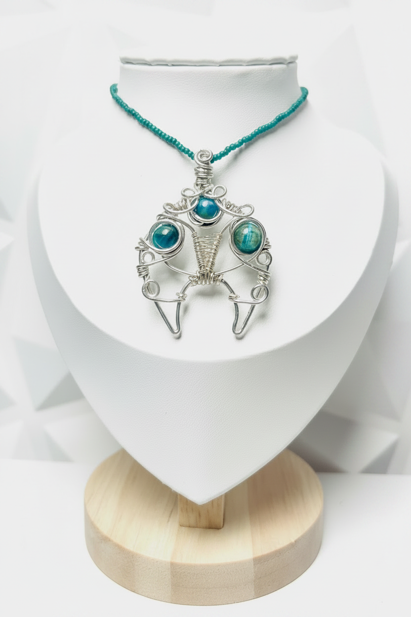 Sterling Silver Blue Tiger’s Eye Pendant