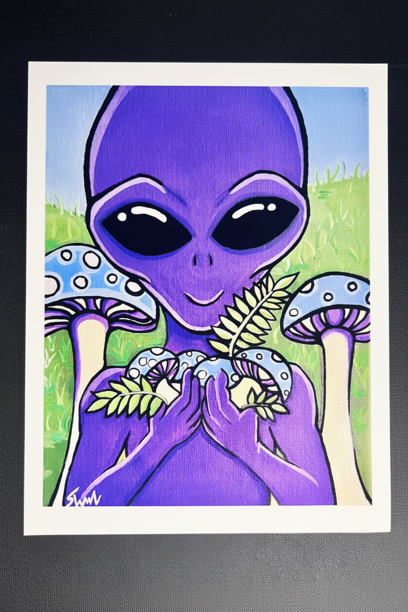 “The Mushroom Keeper” Art Print