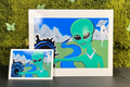 “The Void Keeper” Art Print 2026 | Pop Art Alien Art | Alien Pointing Into Void| SWCreationZ