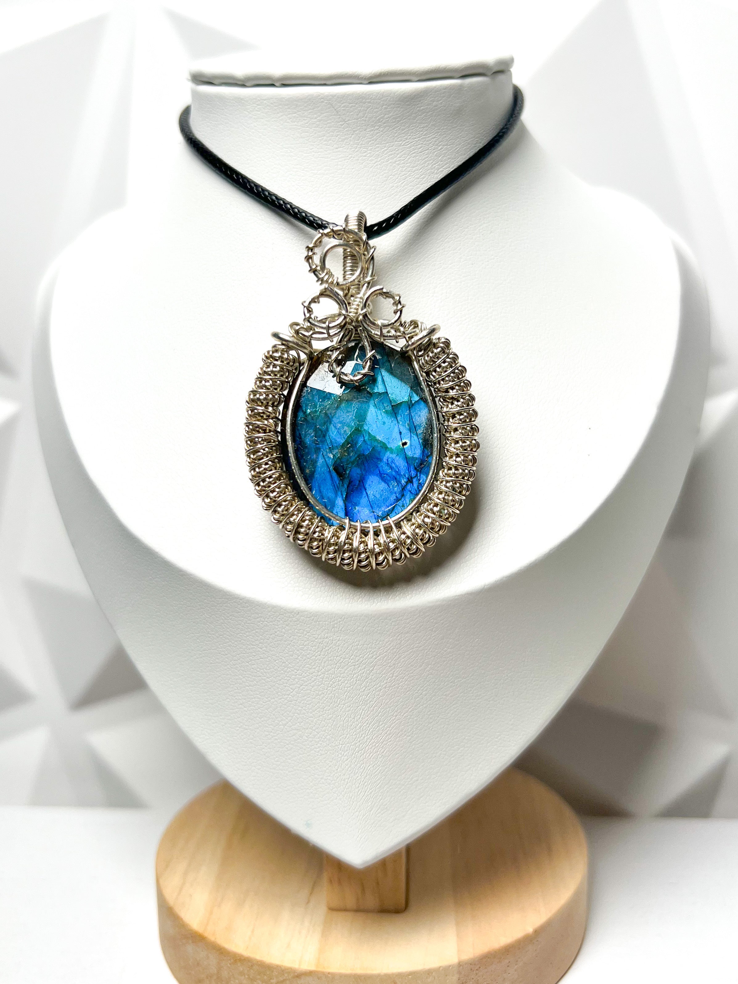 Sterling Silver Labradorite Pendant Necklace